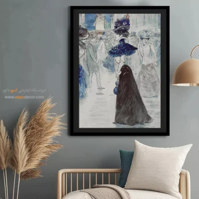 تابلو مانکن لاکچری برای اتاق نوجوان - واکرها در مقابل مولن روژ – تابلو فشن - اسپو دکور