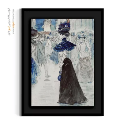 تابلو مانکن لاکچری برای اتاق نوجوان - واکرها در مقابل مولن روژ – تابلو فشن - اسپو دکور