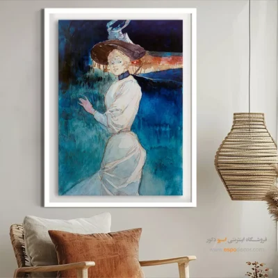 تابلو catwalk برای کادو تولد - شیک در لباس سفید – تابلو فشن - اسپو دکور