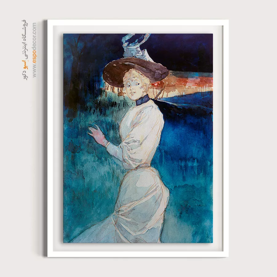 تابلو catwalk برای کادو تولد - شیک در لباس سفید – تابلو فشن - اسپو دکور