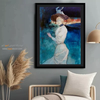 تابلو catwalk برای کادو تولد - شیک در لباس سفید – تابلو فشن - اسپو دکور