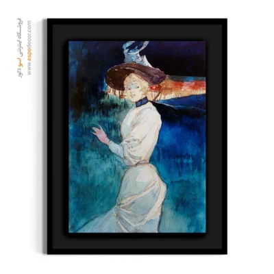 تابلو catwalk برای کادو تولد - شیک در لباس سفید – تابلو فشن - اسپو دکور