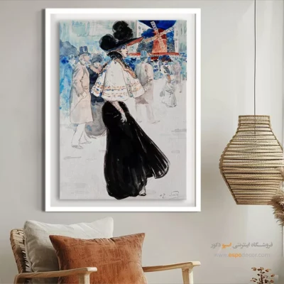 تابلو مانکن زن جدید برای اتاق دخترانه - آسیاب گالت – تابلو فشن - اسپو دکور
