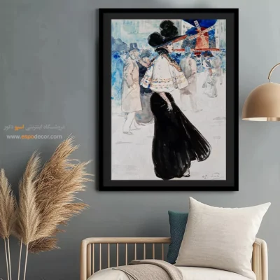 تابلو مانکن زن جدید برای اتاق دخترانه - آسیاب گالت – تابلو فشن - اسپو دکور