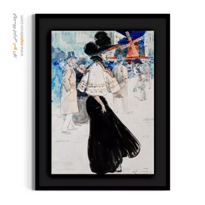 تابلو مانکن زن جدید برای اتاق دخترانه - آسیاب گالت – تابلو فشن - اسپو دکور