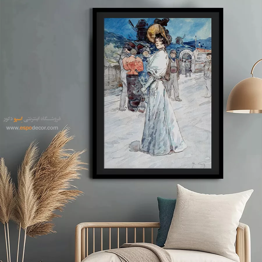 تابلو لباس خاص برای طراحی داخلی بوتیک - مولن دلاگالت – تابلو فشن - اسپو دکور