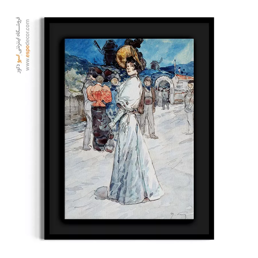 تابلو لباس خاص برای طراحی داخلی بوتیک - مولن دلاگالت – تابلو فشن - اسپو دکور