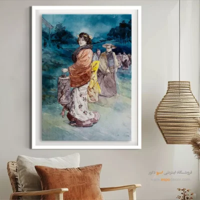 تابلو هنر فشن خلاقانه برای دیوار اتاق - صف شخصیت ها – تابلو فشن - اسپو دکور