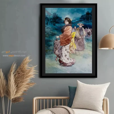 تابلو هنر فشن خلاقانه برای دیوار اتاق - صف شخصیت ها – تابلو فشن - اسپو دکور