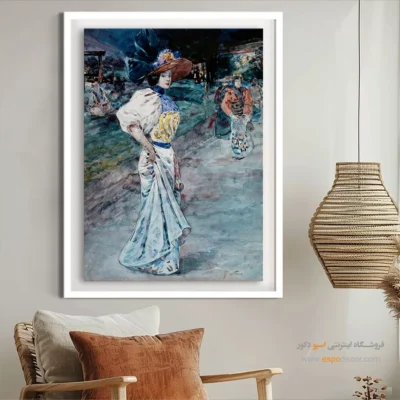 تابلو مانکن برای طراحان لباس - زیبا در باغ ژاپنی – تابلو فشن - اسپو دکور