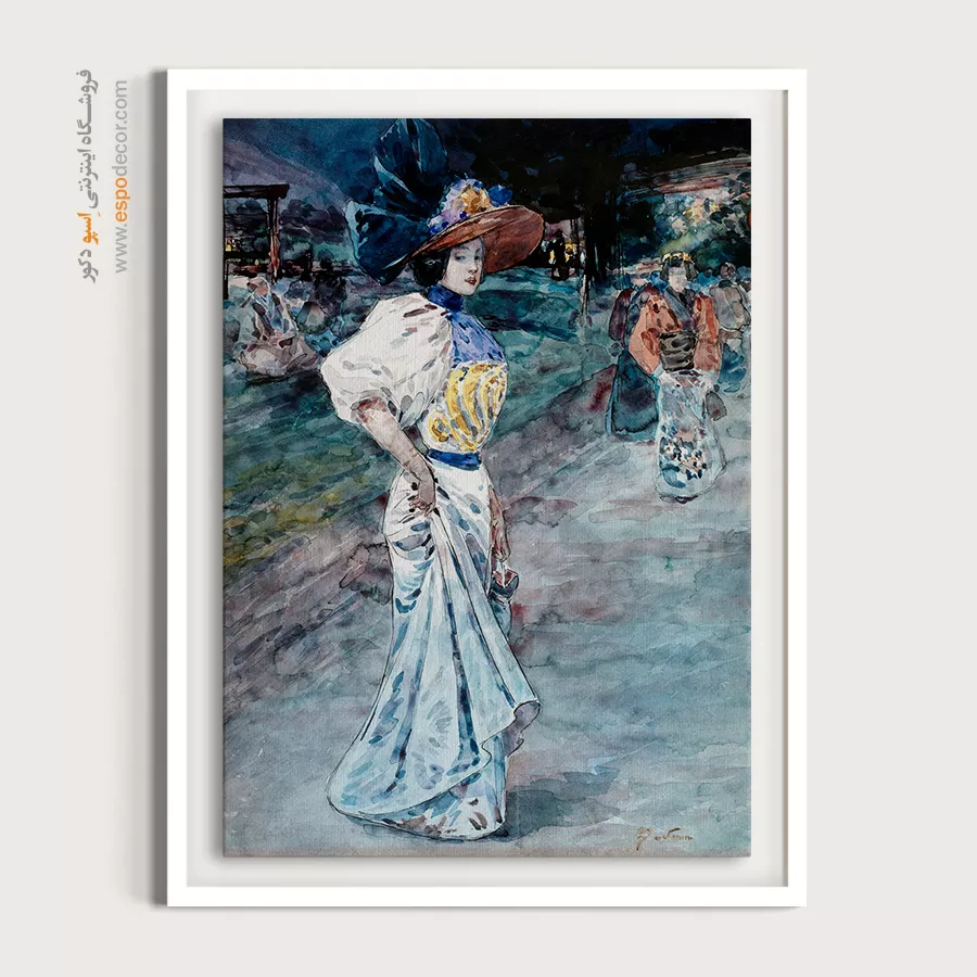 تابلو مانکن برای طراحان لباس - زیبا در باغ ژاپنی – تابلو فشن - اسپو دکور