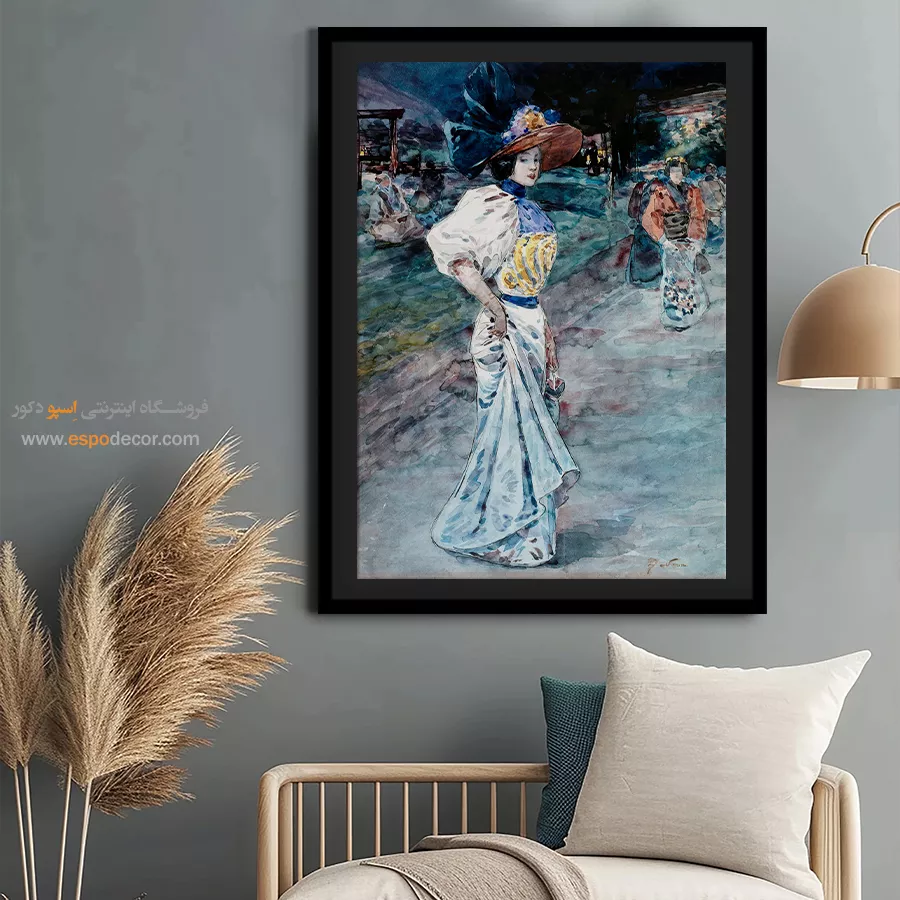 تابلو مانکن برای طراحان لباس - زیبا در باغ ژاپنی – تابلو فشن - اسپو دکور