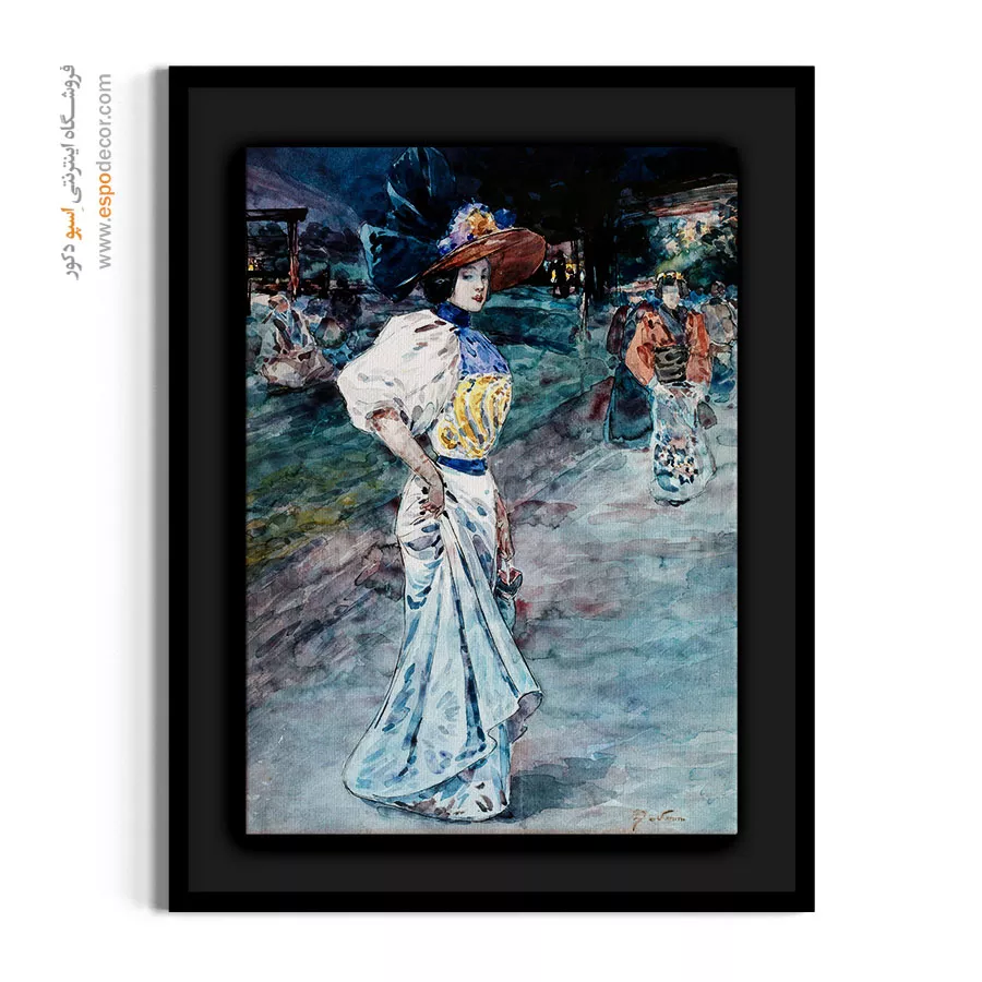 تابلو مانکن برای طراحان لباس - زیبا در باغ ژاپنی – تابلو فشن - اسپو دکور