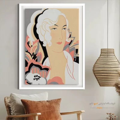 تابلو شو لباس خلاقانه برای اتاق دخترانه - روی جلد مجله مد – تابلو فشن - اسپو دکور