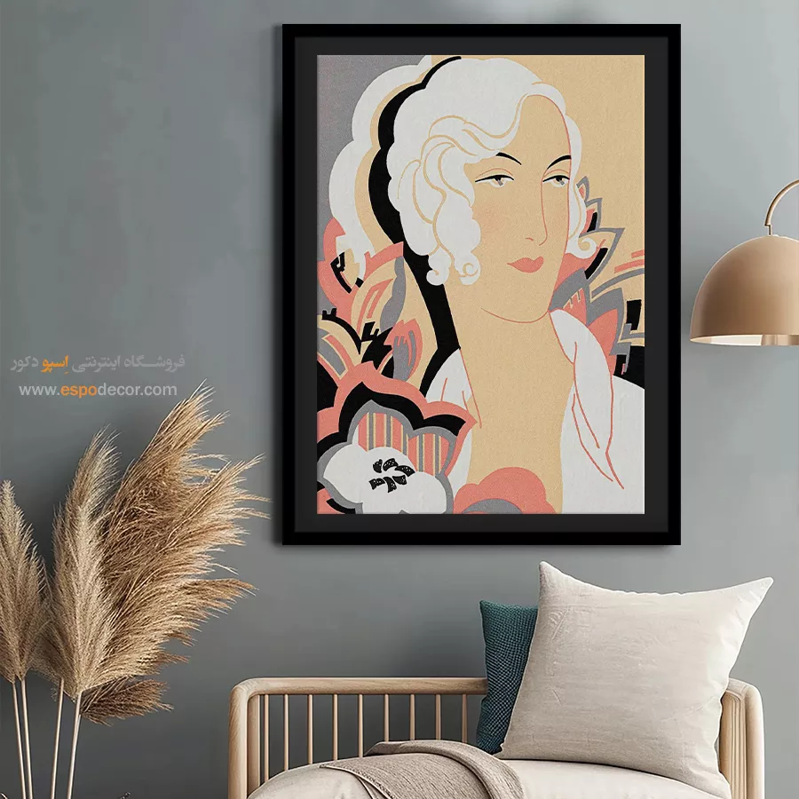 تابلو شو لباس خلاقانه برای اتاق دخترانه - روی جلد مجله مد – تابلو فشن - اسپو دکور