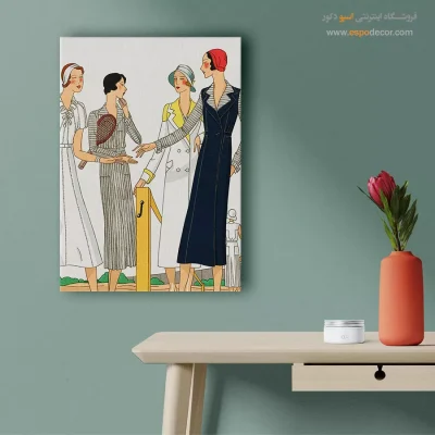 تابلو مانکن زن مدرن برای اتاق خواب مدرن