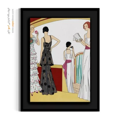 تابلو استایل خیابانی لاکچری برای طراحان لباس - لباس شب (1931) – تابلو فشن - اسپو دکور