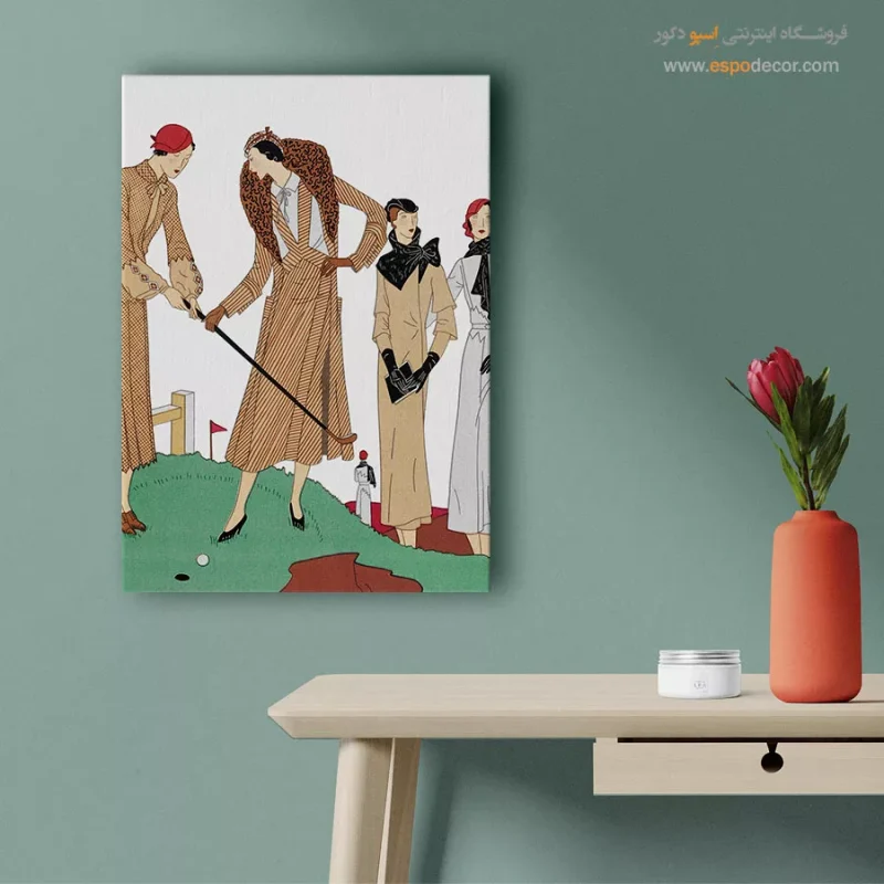 تابلو لاکچری فشن خاص برای دیوار پذیرایی