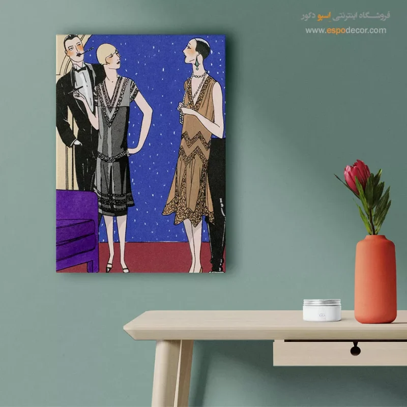 تابلو اتاق خواب فشن شیک برای علاقه‌مندان به مد