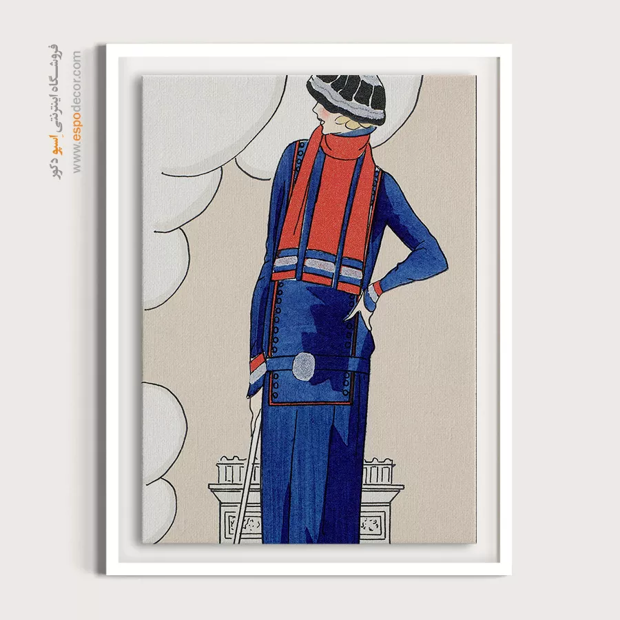 تابلو دکوراتیو فشن با کیفیت چاپ بالا برای فضاهای شیک - لباس پشمی – تابلو فشن - اسپو دکور