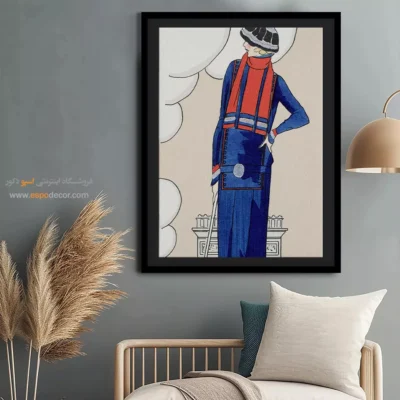 تابلو دکوراتیو فشن با کیفیت چاپ بالا برای فضاهای شیک - لباس پشمی – تابلو فشن - اسپو دکور