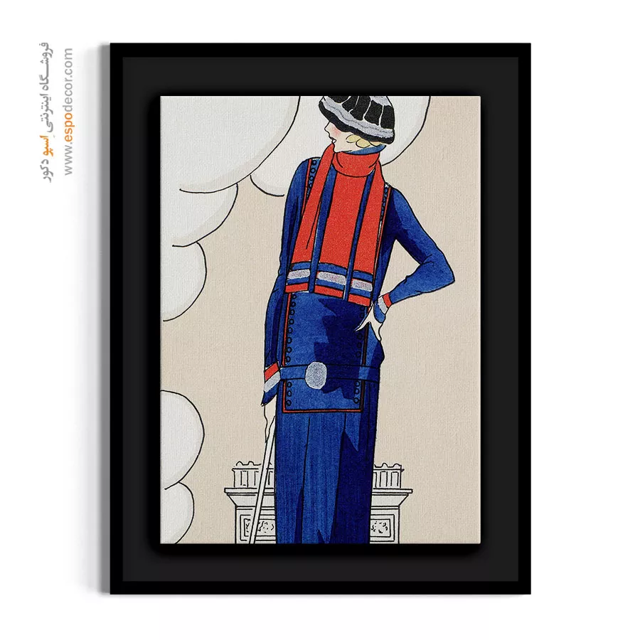 تابلو دکوراتیو فشن با کیفیت چاپ بالا برای فضاهای شیک - لباس پشمی – تابلو فشن - اسپو دکور