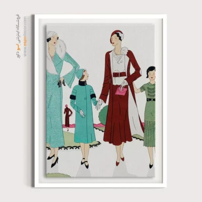 تابلو ژورنال مد جدید برای مدلینگ - کت پشمی (1931) – تابلو فشن - اسپو دکور