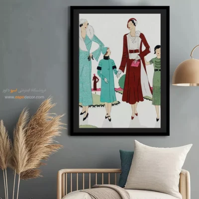 تابلو ژورنال مد جدید برای مدلینگ - کت پشمی (1931) – تابلو فشن - اسپو دکور