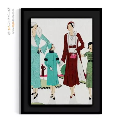 تابلو ژورنال مد جدید برای مدلینگ - کت پشمی (1931) – تابلو فشن - اسپو دکور