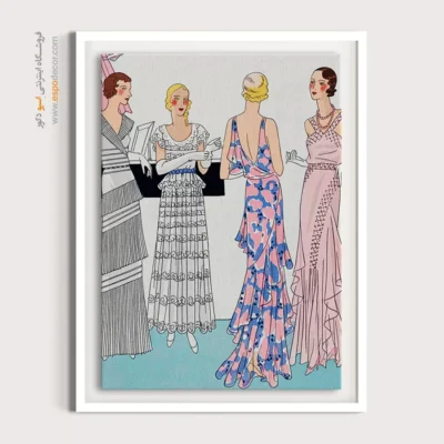 خرید تابلو برای طراحان لباس - چهار زن (1931) – تابلو فشن - اسپو دکور