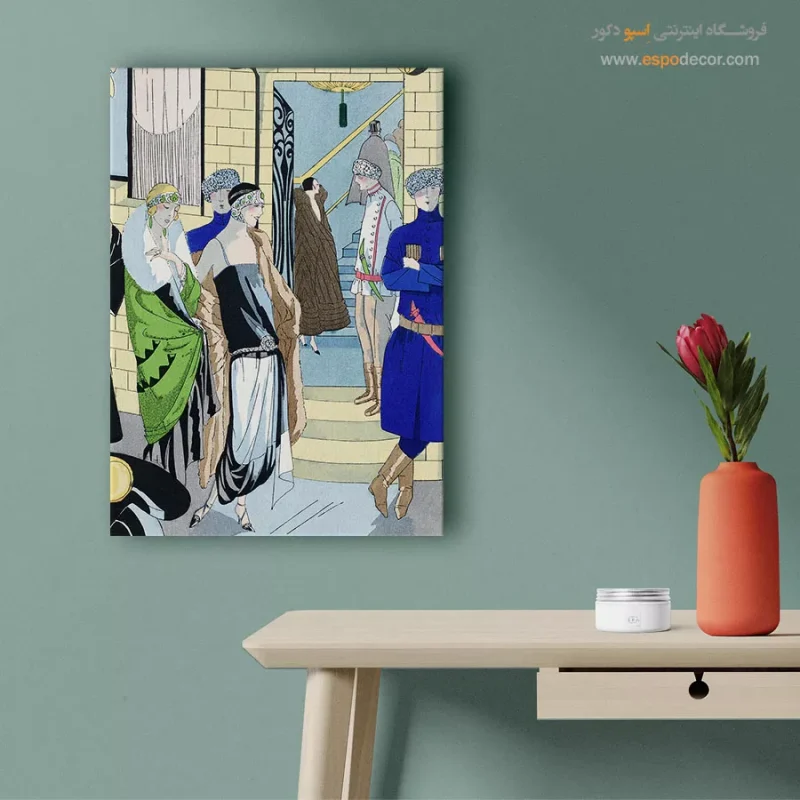 تابلو ژورنال مد رنگی برای بوتیک لباس