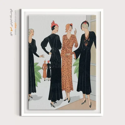 تابلو هنری فشن برای مزون - لباس بعدازظهر – تابلو فشن - اسپو دکور