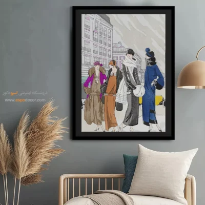 خرید تابلو برای علاقه‌مندان به مد - پل تروکس – تابلو فشن - اسپو دکور