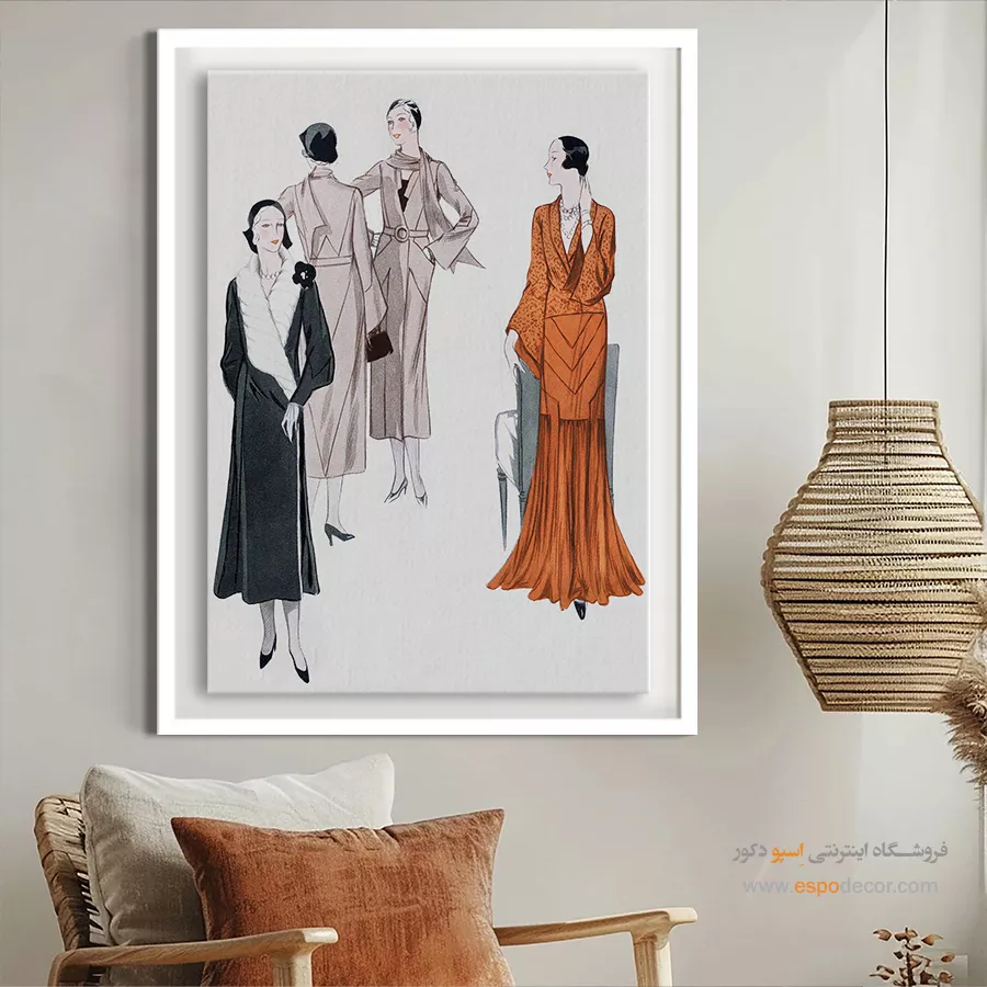 تابلو مانکن زن فانتزی برای اتاق دخترانه - زیبایی – تابلو فشن - اسپو دکور