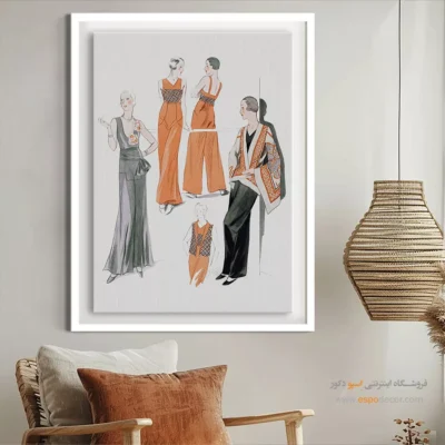 تابلو استایل لاکچری برای سالن زیبایی - ژورنال – تابلو فشن - اسپو دکور