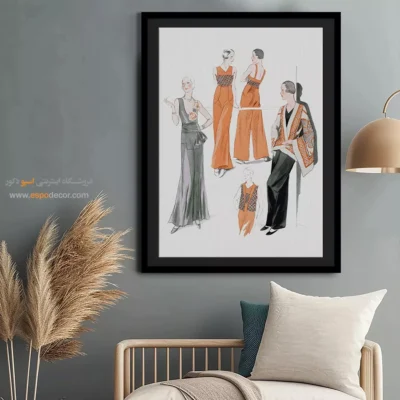 تابلو استایل لاکچری برای سالن زیبایی - ژورنال – تابلو فشن - اسپو دکور