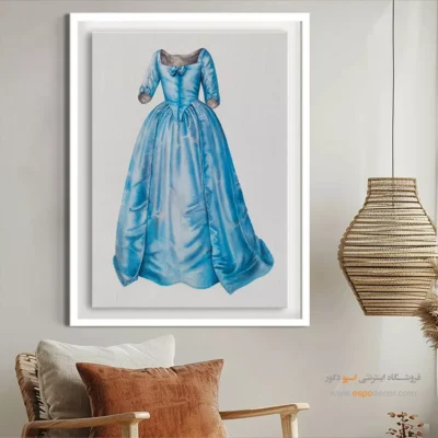 تابلو بوتیک لباس رنگی برای دیوار اتاق - لباس مجلسی (1938) – تابلو فشن - اسپو دکور