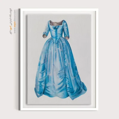 تابلو بوتیک لباس رنگی برای دیوار اتاق - لباس مجلسی (1938) – تابلو فشن - اسپو دکور