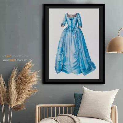 تابلو بوتیک لباس رنگی برای دیوار اتاق - لباس مجلسی (1938) – تابلو فشن - اسپو دکور