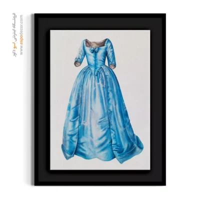 تابلو بوتیک لباس رنگی برای دیوار اتاق - لباس مجلسی (1938) – تابلو فشن - اسپو دکور