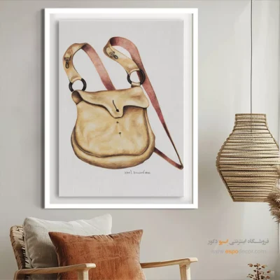 تابلو استایل برای مزون - کیف مهمات – تابلو فشن - اسپو دکور