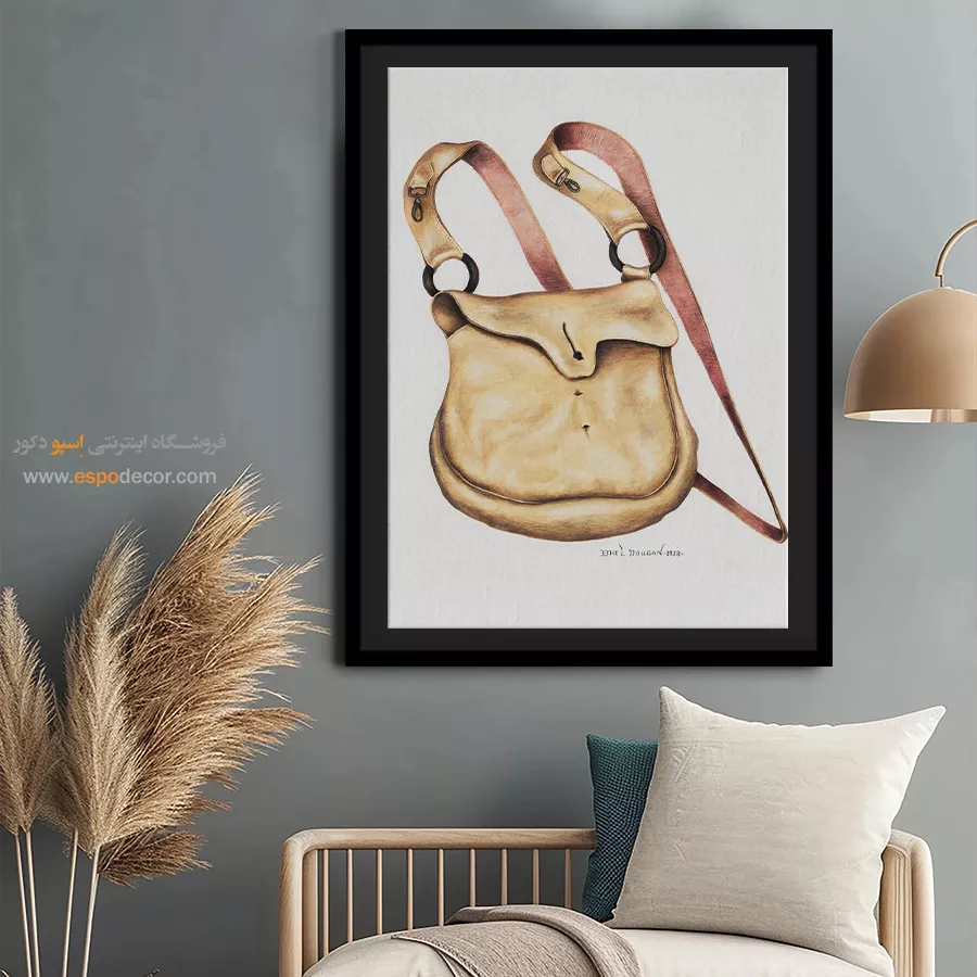 تابلو استایل برای مزون - کیف مهمات – تابلو فشن - اسپو دکور