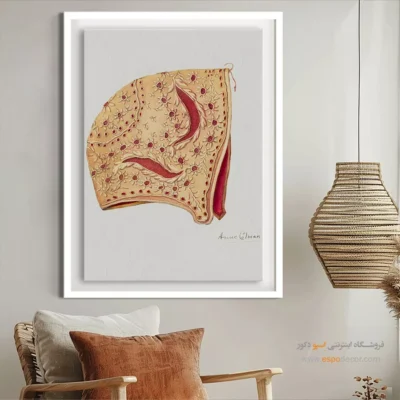 تابلو طراحی لباس زنانه جدید برای اتاق خواب مدرن - بیبی بونت – تابلو فشن - اسپو دکور