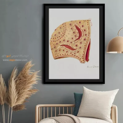 تابلو طراحی لباس زنانه جدید برای اتاق خواب مدرن - بیبی بونت – تابلو فشن - اسپو دکور