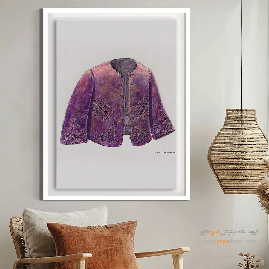 تابلو مانکن زنانه برای اتاق خواب مدرن - فرانسیس پانی – تابلو فشن - اسپو دکور