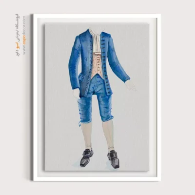 تابلو استایل زنانه مدرن برای مزون - کت و شلوار گوئینت – تابلو فشن - اسپو دکور