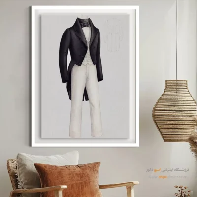 تابلو دخترانه فشن فانتزی برای طراحی داخلی - کت و شلوار دی وولف – تابلو فشن - اسپو دکور