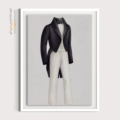 تابلو دخترانه فشن فانتزی برای طراحی داخلی - کت و شلوار دی وولف – تابلو فشن - اسپو دکور