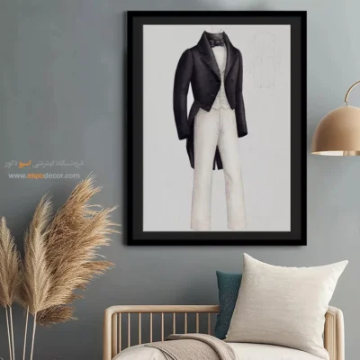 تابلو دخترانه فشن فانتزی برای طراحی داخلی - کت و شلوار دی وولف – تابلو فشن - اسپو دکور