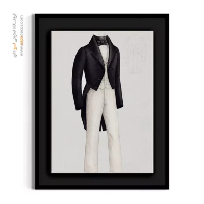 تابلو دخترانه فشن فانتزی برای طراحی داخلی - کت و شلوار دی وولف – تابلو فشن - اسپو دکور